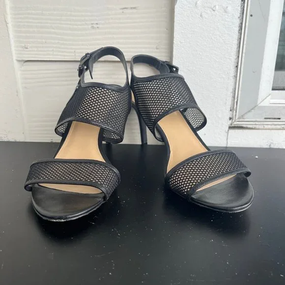 Michael Kors Women's Leilah Mesh Ankle Strap Heels Size 10 - Picture 4 of 13